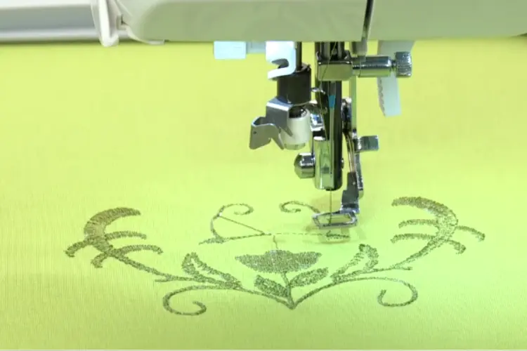 Monitoring embroidery: Watching for thread breakage, tension, and fabric issues.