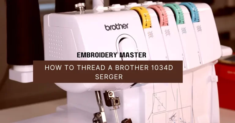 How to Thread a Brother 1034d Serger